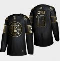 Bruins #13 Charlie Coyle Black Gold Adidas Jersey