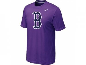 MLB Boston Red Sox Heathered Nike Purple Blended T-Shirt