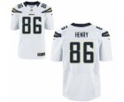 Men's Nike San Diego Chargers #86 Hunter Henry Elite White NFL Jersey