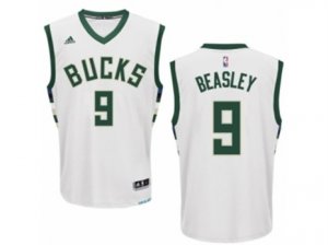Mens Adidas Milwaukee Bucks #9 Michael Beasley Swingman White Home NBA Jersey