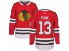 Mens Adidas Chicago Blackhawks #13 CM Punk Authentic Red Home NHL Jersey