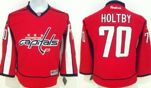 Youth NHL Washington Capitals #70 Braden Holtby Stitched Red jerseys