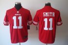 Nike San Francisco 49ers #11 Smith red Game Jerseys