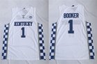 Kentucky Wildcats #1 Devin Booker White College Basketball Jersey