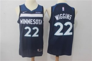 Timberwolves #22 Andrew Wiggins Navy Nike Swingman Jersey