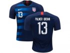 2018-19USA #13 Palmer-Brown Away Soccer Country Jersey