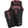 NBA Chicago Bulls #1 Derrick Rose swingman black