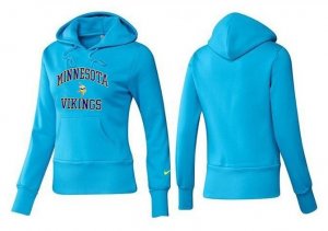 Women Minnesota Vikings Logo Pullover Hoodie-012