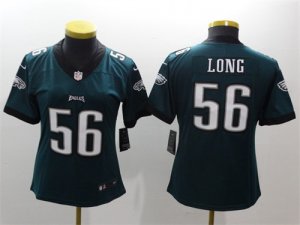 Nike Eagles #56 Chris Long Green Women Vapor Untouchable Player Limited Jersey