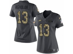 Women Nike Philadelphia Eagles #13 Nelson Agholor Limited Black 2016 Salute to Service NFL Jersey