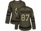 Women Adidas Vegas Golden Knights #87 Vadim Shipachyov Authentic Green Salute to Service NHL Jersey