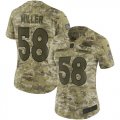 Nike Broncos #58 Von Miller Camo Women Salute To Service Limited Jersey