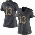 Women's Nike Philadelphia Eagles #13 Josh Huff Limited Black 2016 Salute to Service NFL Jersey