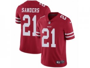 Mens Nike San Francisco 49ers #21 Deion Sanders Vapor Untouchable Limited Red Team Color NFL Jersey