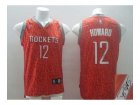 nba jerseys houston rockets #12 howard red leopard print[signature]