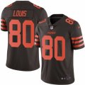 Mens Nike Cleveland Browns #80 Ricardo Louis Elite Brown Rush NFL Jersey