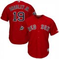 Red Sox #19 Jackie Bradley Jr. Scarlet 2018 World Series Cool Base Player Jersey