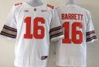 NCAA Ohio State Buckeyes #16 Barrett white jerseys