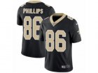 Mens Nike New Orleans Saints #86 John Phillips Vapor Untouchable Limited Black Team Color NFL Jersey
