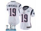 Women Nike New England Patriots #19 Malcolm Mitchell White Vapor Untouchable Limited Player Super Bowl LII NFL Jersey