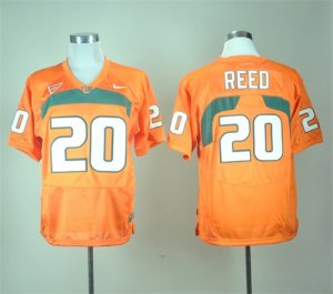 Miami Hurricanes 20 Ed Reed Orange College Jersey