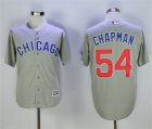 Cubs #54 Aroldis Chapman Gray Cool Base Jersey