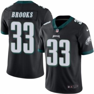 Mens Nike Philadelphia Eagles #33 Ron Brooks Limited Black Rush NFL Jersey