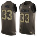 Nike Green Bay Packers #33 Micah Hyde Green Mens Stitched NFL Limited Salute To Service Tank Top Jersey