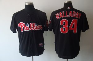 mlb philadelphia phillies #34 halladay black[cool base]