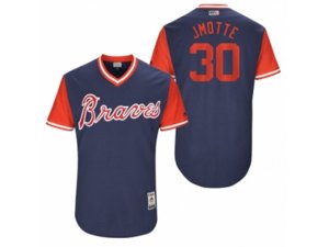 2017 Little League World Series Braves Jason Motte #30 JMotte Navy Jersey