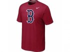 MLB Boston Red Sox Heathered Nike Red Blended T-Shirt