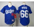 Youth mlb jerseys los angeles dodgers #66 puig blue