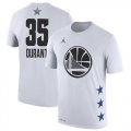 Warriors #35 Kevin Durant White 2019 NBA All-Star Game Men's T-Shirt