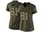 Womens Nike Tennessee Titans #81 Jonnu Smith Limited Green Salute to Service NFL Jersey