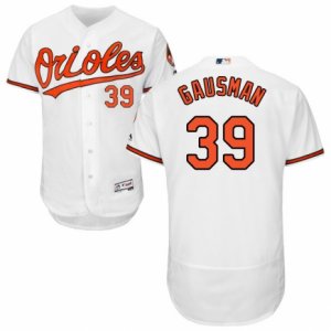 Men\'s Majestic Baltimore Orioles #39 Kevin Gausman White Flexbase Authentic Collection MLB Jersey