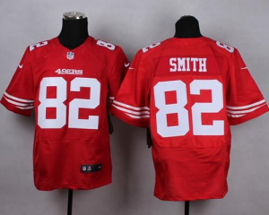 Nike San Francisco 49ers #82 Torrey Smith Red jerseys(Elite)