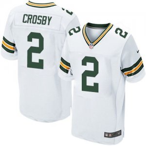Nike Green Bay Packers #2 Mason Crosby white Jerseys(Elite)