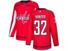 Men Adidas Washington Capitals #32 Dale Hunter Red Home Authentic Stitched NHL Jersey