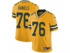 Mens Nike Green Bay Packers #76 Mike Daniels Limited Gold Rush NFL Jersey