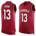 Nike Arizona Cardinals #13 Jaron Brown Red Team Color Men's Stitched NFL Limited Tank Top Jersey