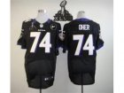 2013 Nike Super Bowl XLVII NFL Baltimore Ravens #74 oher Black (With Art patch Elite)