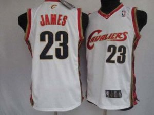 Kids Cleveland Cavaliers #23 Lebron James white