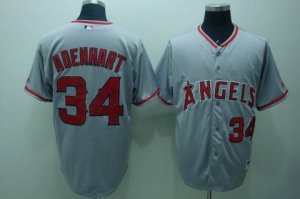 mlb los angeles angels #34 adenhart grey