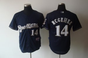 mlb milwaukee brewers #14 mcgehee blue[cool base]