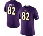 Nike Baltimore Ravens 82 Smith Pride Name & Number T-Shirt Purple
