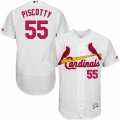 Mens Majestic St. Louis Cardinals #55 Stephen Piscotty White Flexbase Authentic Collection MLB Jersey