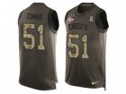 Nike Kansas City Chiefs #51 Frank Zombo Limited Green Salute to Service Tank Top NFL Jersey