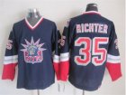 NHL New York Rangers #35 Richter Dark blue jerseys[Retro Former head]