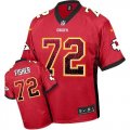 Nike Kansas City Chiefs #72 Eric Fisher Red Jersey(Elite Drift Fashion)