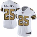 Women's Nike New Orleans Saints #25 P. J. Williams Limited White Rush NFL Jersey